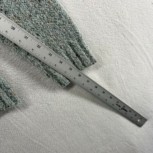 Vintage Croft Barrow Sweater Womens Large Blue Knit 1/4 Zip Grandma Cottage Crop - Picture 6 of 12